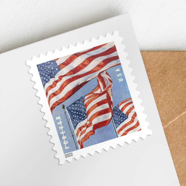 2022 U.S. Flag Forever Stamps 100 Rolls | Tool Stamps US Postage Stamps