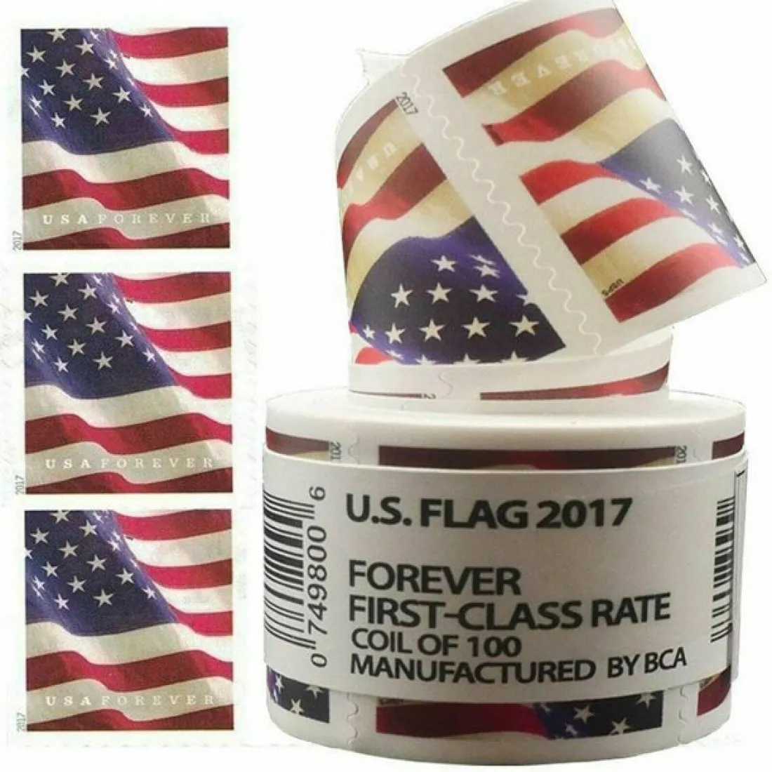 2017 Flag 100 Rolls | Tool Stamps US Postage Stamps