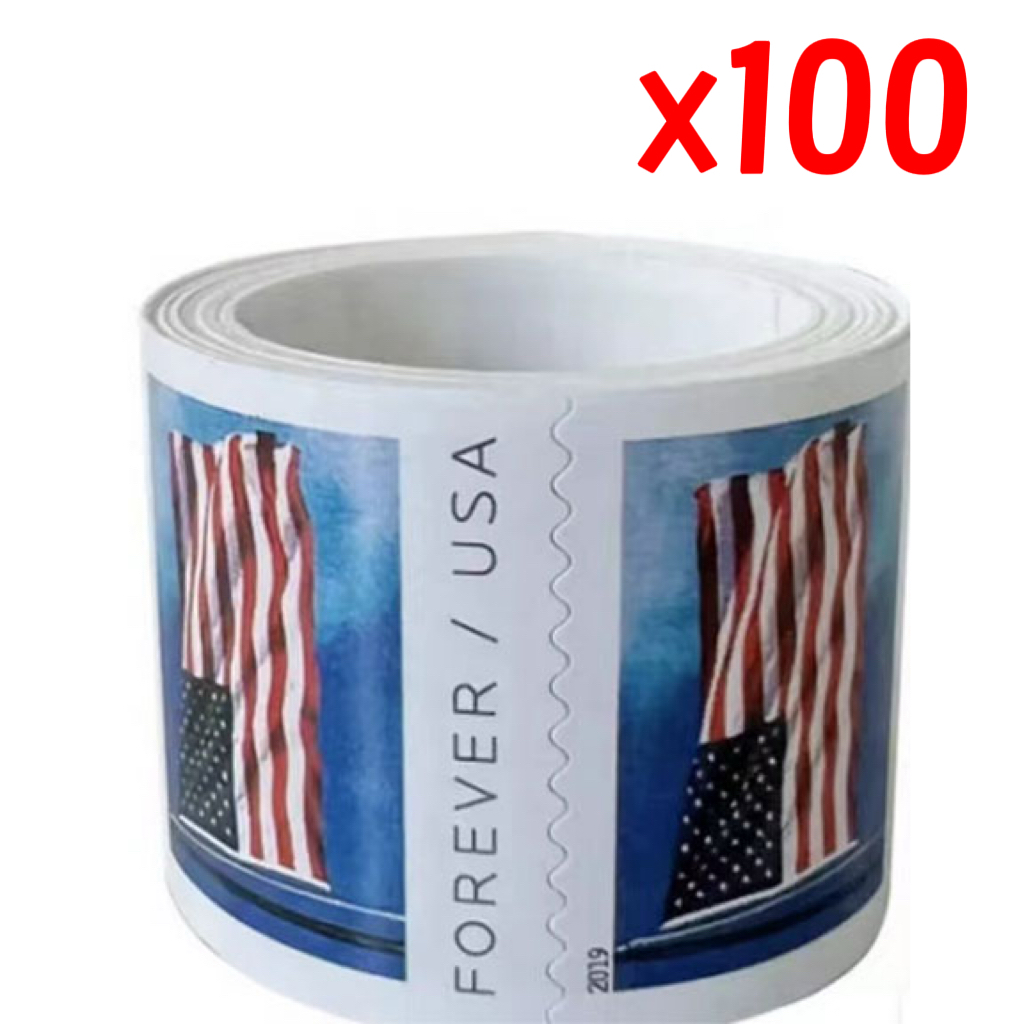 2019 U.S. Flag Forever Stamps 100 Rolls | Tool Stamps US Postage Stamps