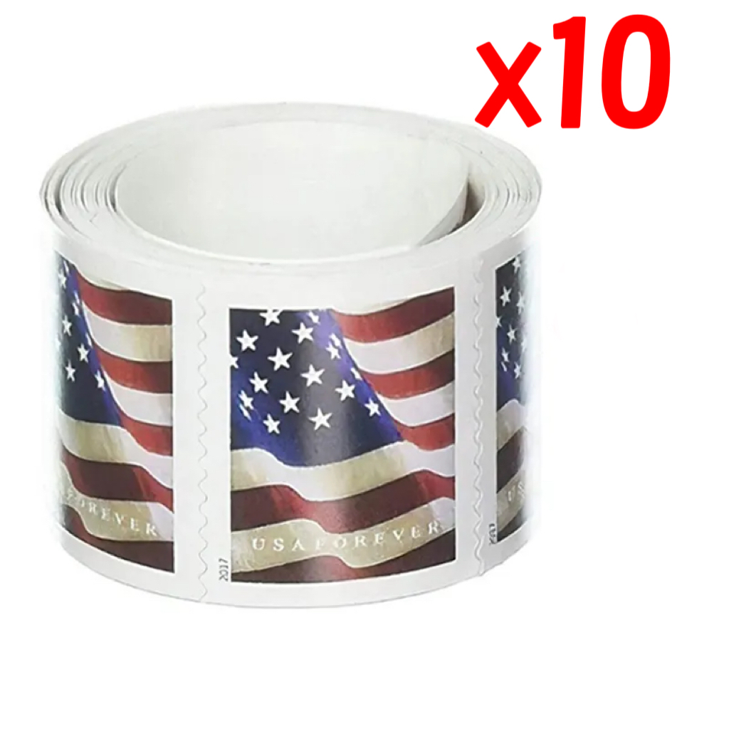 2017 Flag 10 Rolls | Tool Stamps US Postage Stamps