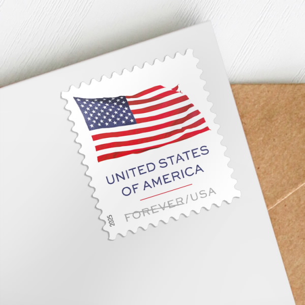 2025 U.S. Flag Stamps Roll 100 pcs | Tool Stamps US Postage Stamps