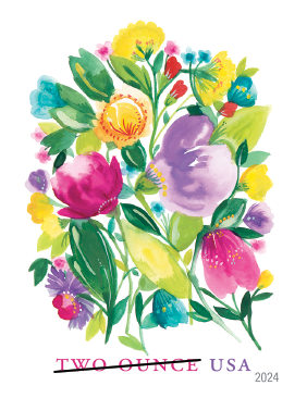 2024 Wedding Blooms Stamps Two Ounce | Tool Stamps US Postage Stamps