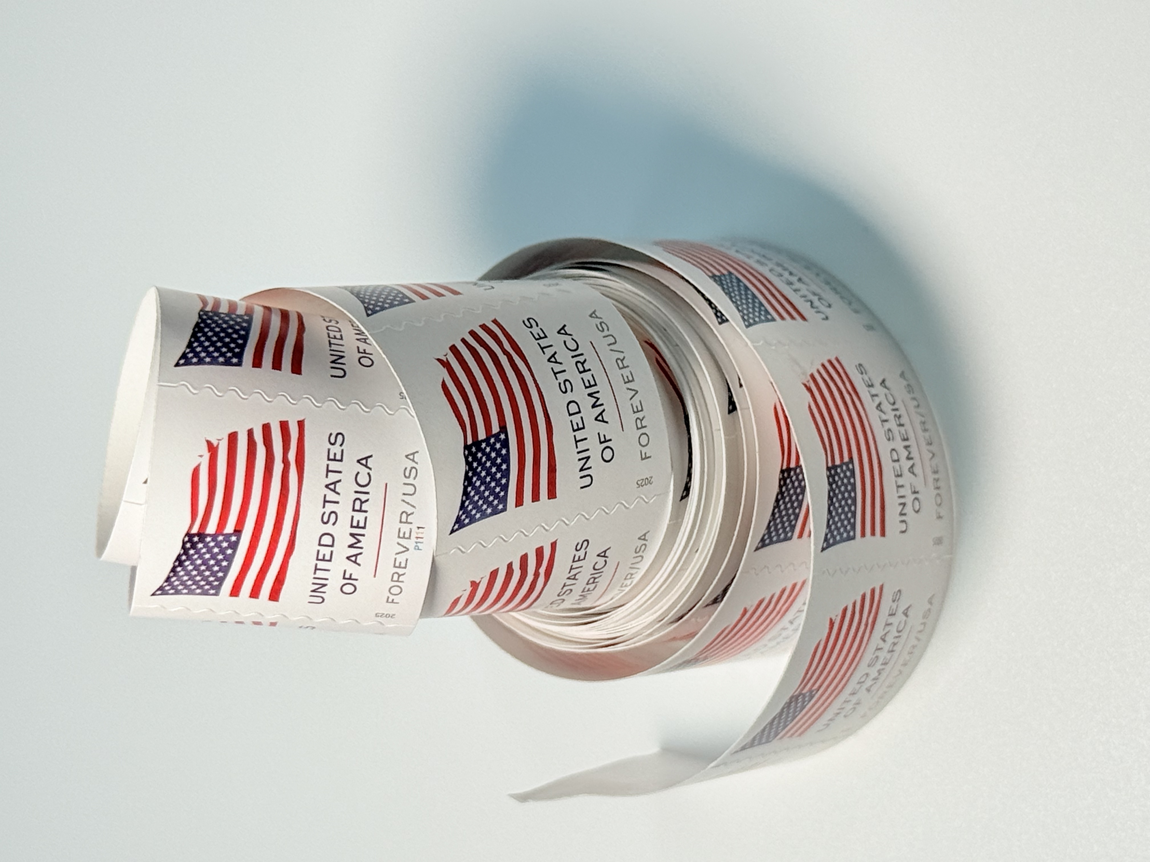 2025 U.S. Flag Stamps Roll 100 pcs | Tool Stamps US Postage Stamps